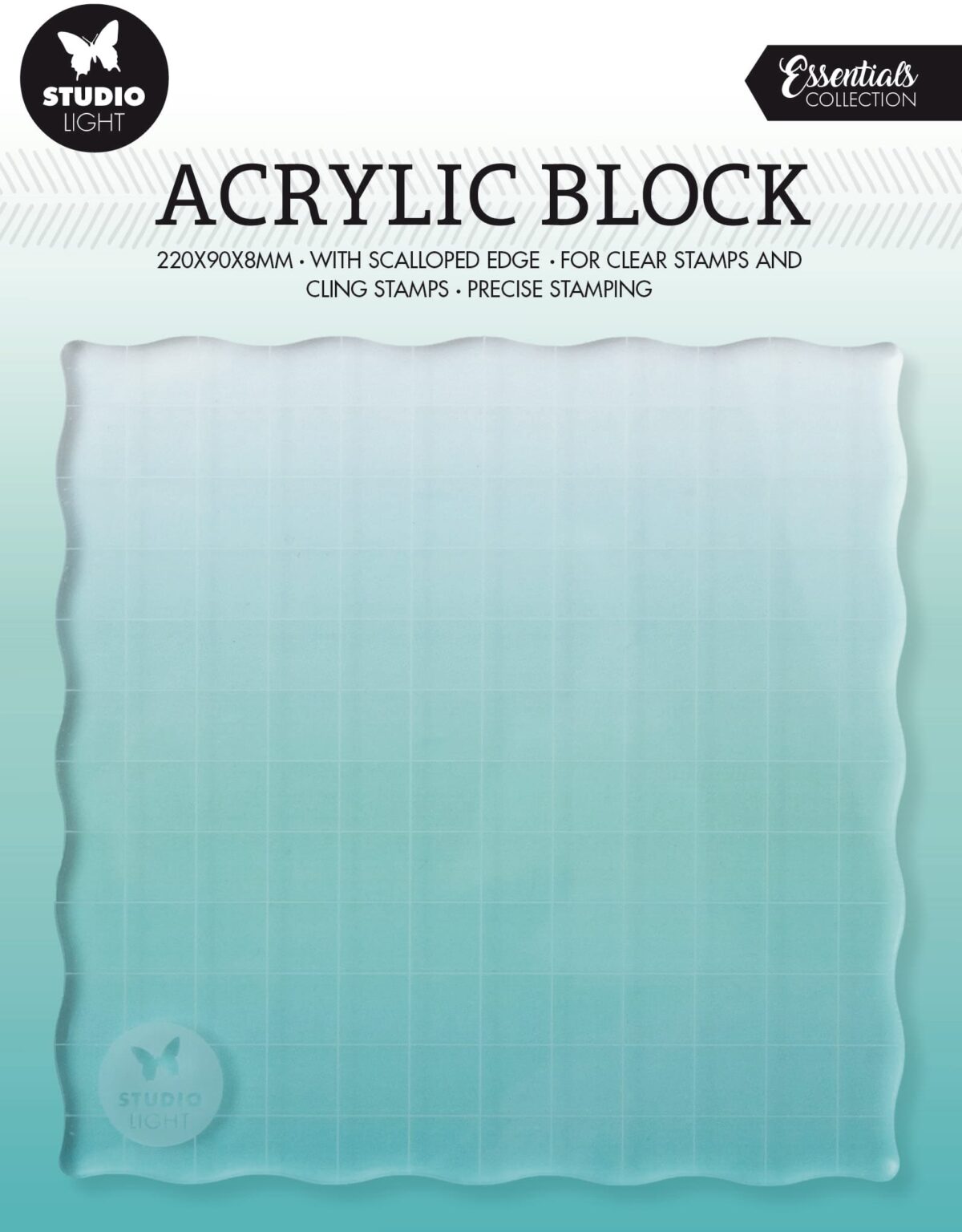 SIZZIX Acryl-Stempelblock 12x12x0.8cm ASB04 – Hochwertig & günstig bei ShopDeca