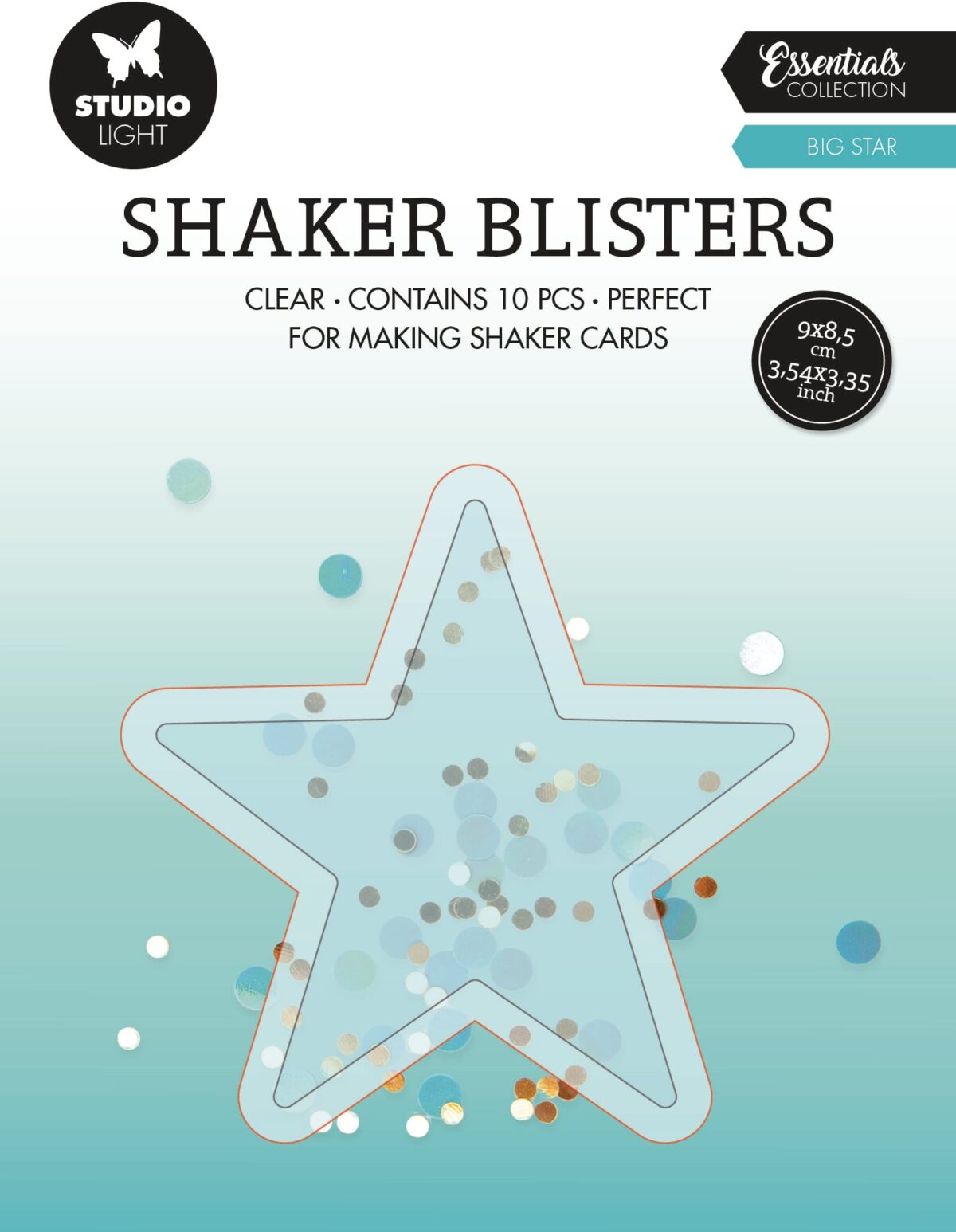 SIZZIX Shaker Blister 9x8.5x0.6cm BLIS07 Stern 10 Stück – Hochwertig & günstig bei ShopDeca