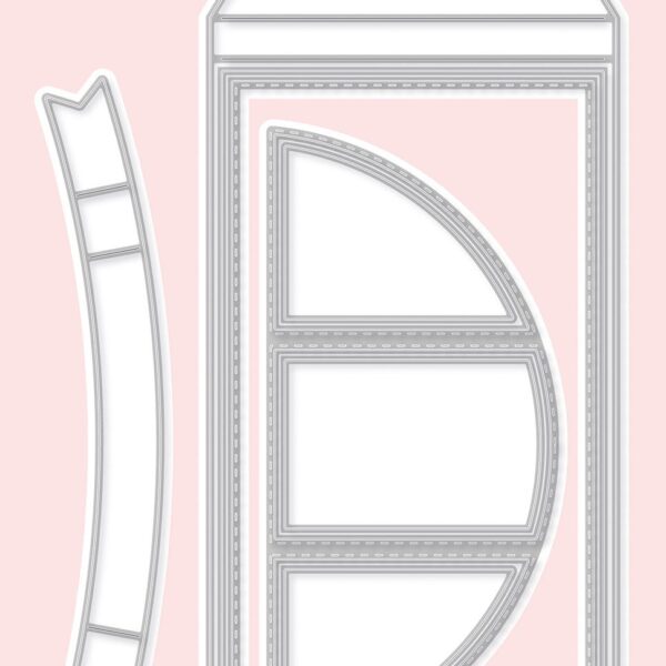 SIZZIX Stanzform 21.2x14.2x0.1cm CD423 Feinlinig 1 Stuck