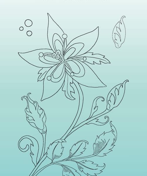 SIZZIX Klarischtstempel Fairy Flower STAMP325 8x14x0.3cm