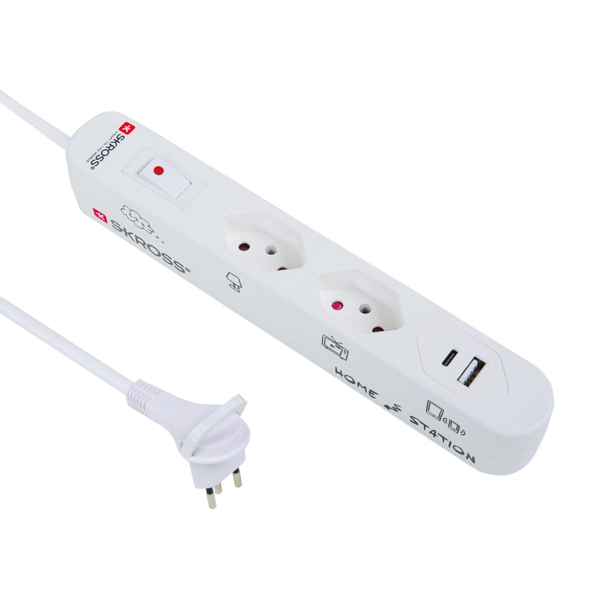 SKROSS Home Station USB-C Retail wht 69.21350 2x T13,1x USB-C + 1x USB-A – Hochwertig & günstig bei ShopDeca