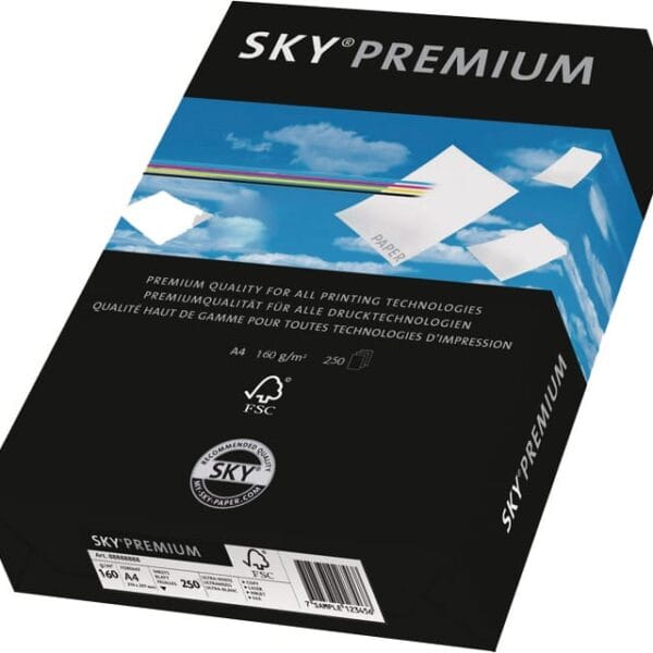 SKY Premium Papier A4 88233204 160g, weiss 250 Blatt