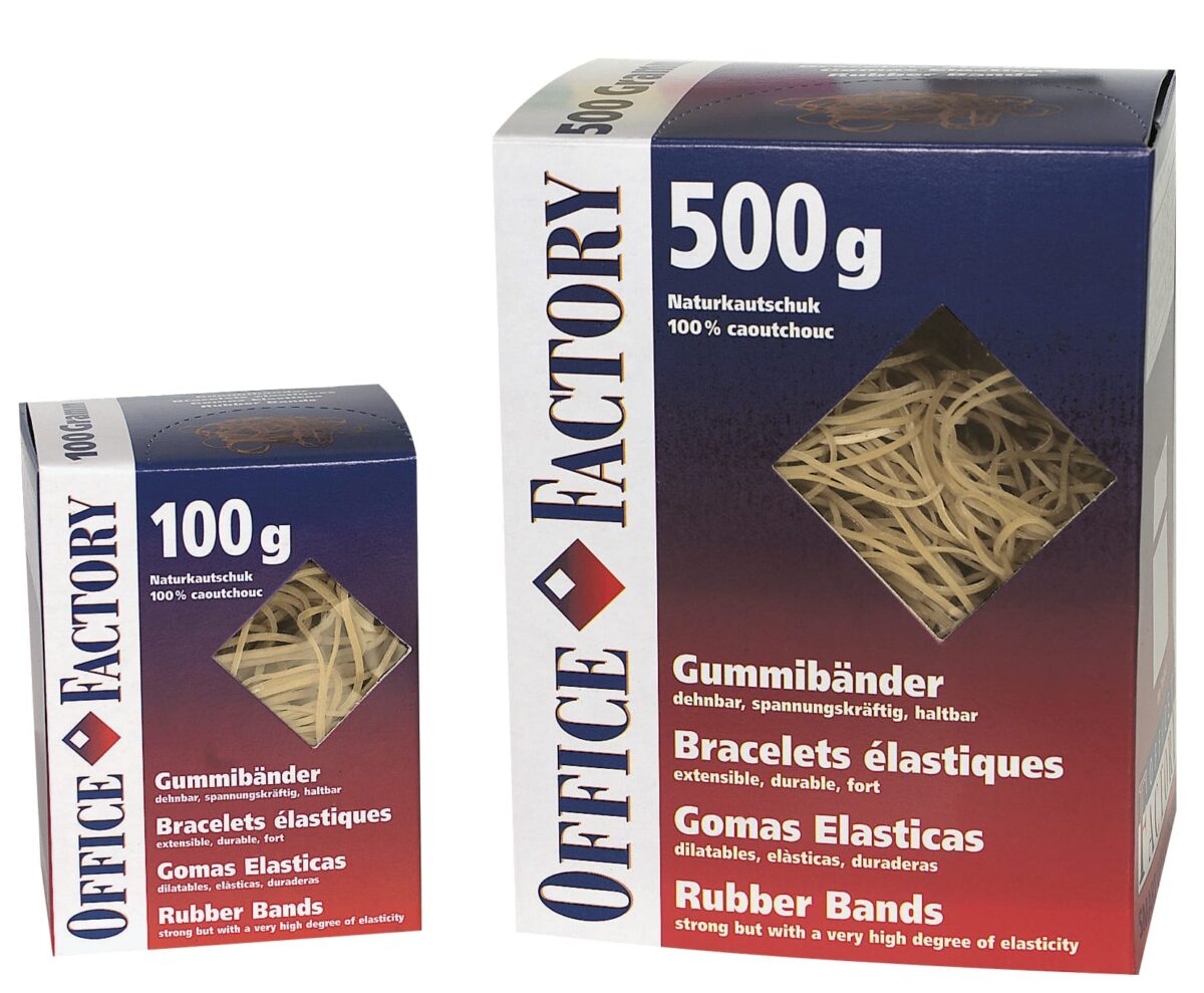 SMART OFFICE Gummibänder 500g 605518 1.3x80mm braun – Hochwertig & günstig bei ShopDeca
