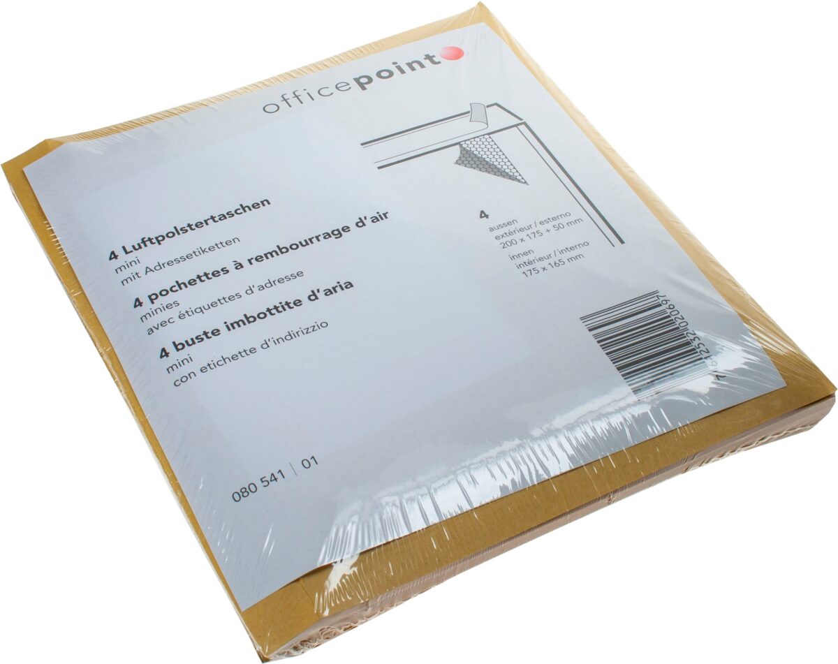 NEUTRAL Luftpolstertaschen mini 4er MINI braun, 200x175x50mm – Hochwertig & günstig bei ShopDeca