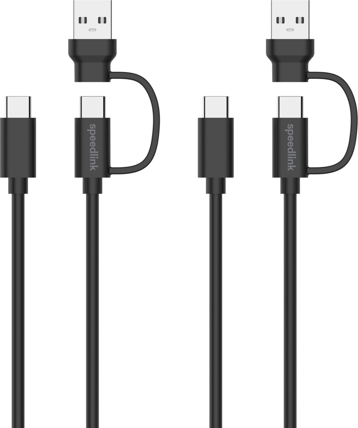 SPEEDLINK STREAM Play&Charge Cable Set SL-460101-BK USB-C,A to USB-C,Black – Hochwertig & günstig bei ShopDeca