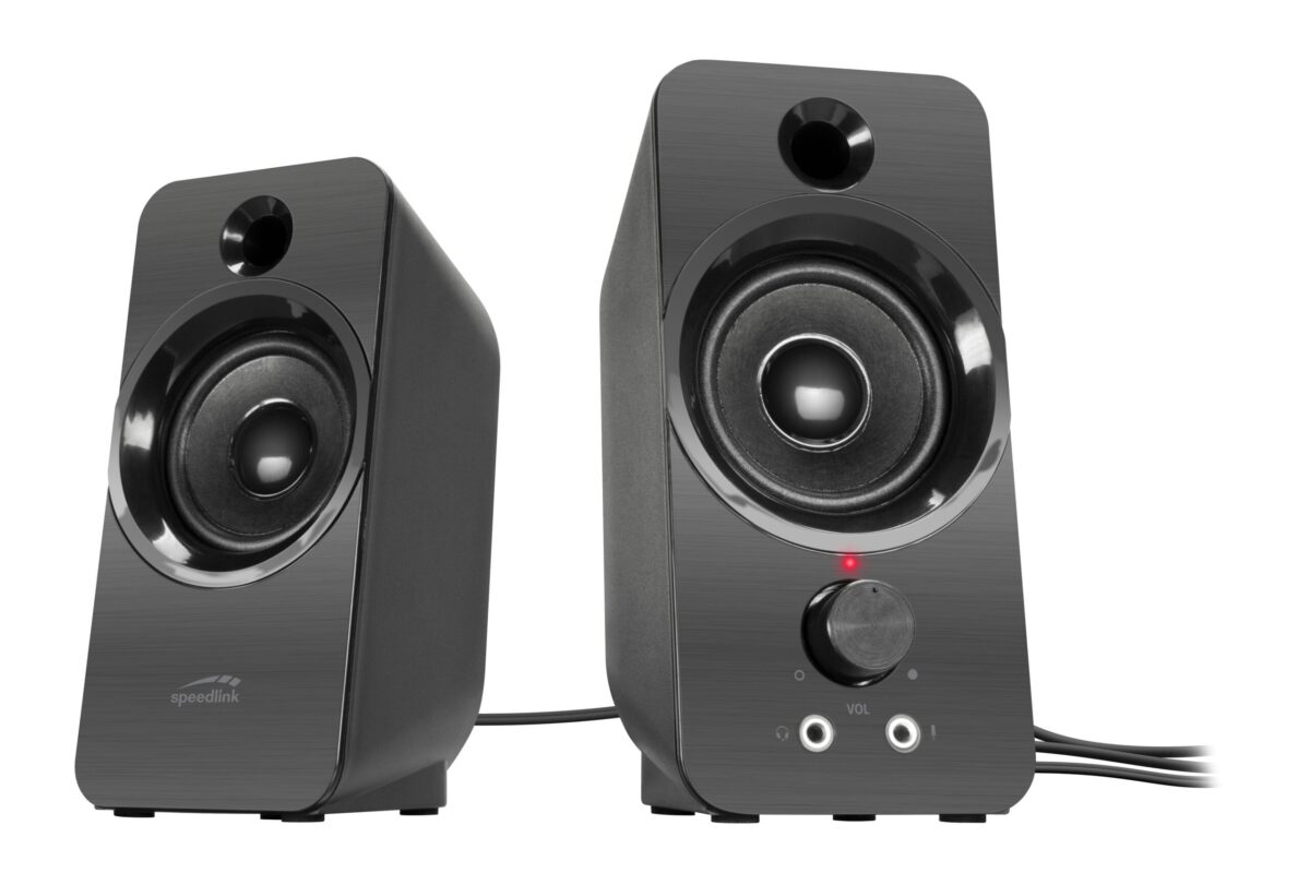 SPEEDLINK DAROC Stereo Speaker SL-810005-BK black – Hochwertig & günstig bei ShopDeca