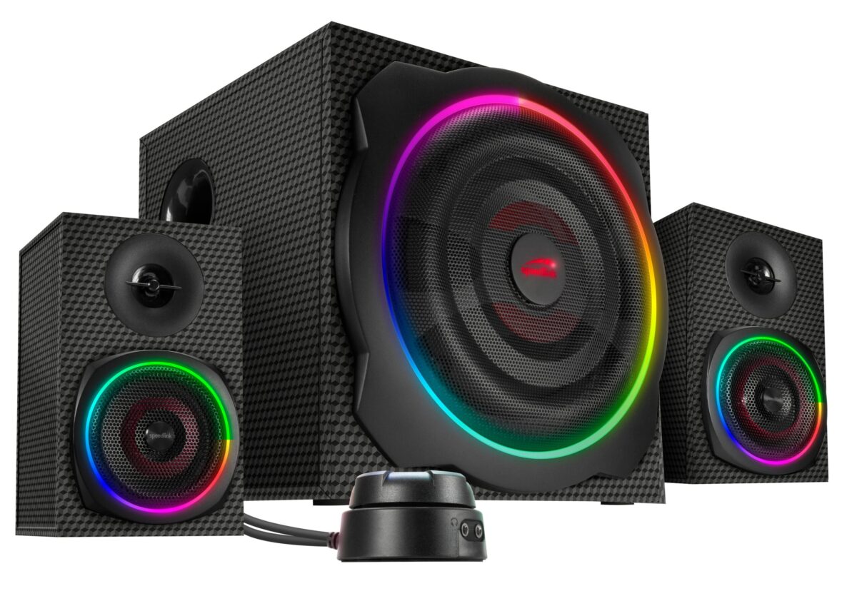 SPEEDLINK Gravity Carbon RGB 2.1 SL-830100-BK Subwoofer System black – Hochwertig & günstig bei ShopDeca