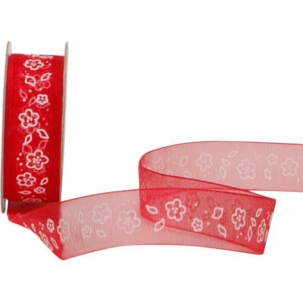 SPYK Band Cubino 15mm/4 1038.1564 rot/weiss Petit Fleurs