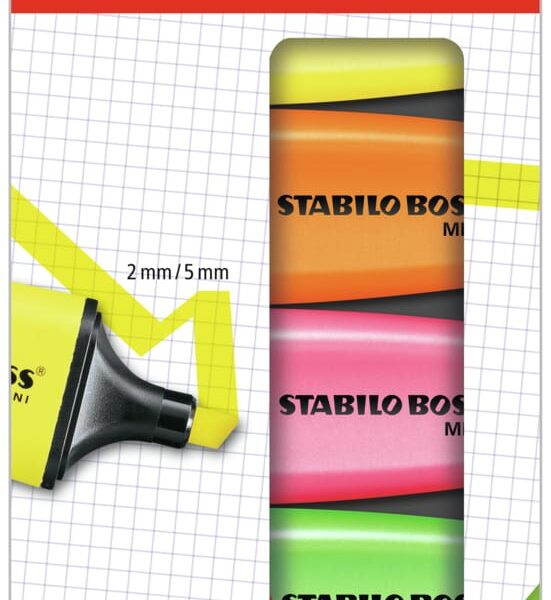 STABILO BOSS MINIpop 07/5-2-01 5 Farben ass.
