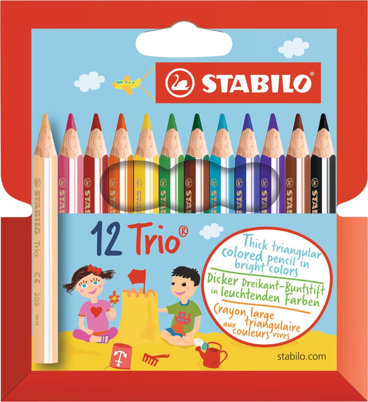 STABILO Trio dick kurz Farbstifte 205/1201 Etui 12 Stück – Hochwertig & günstig bei ShopDeca