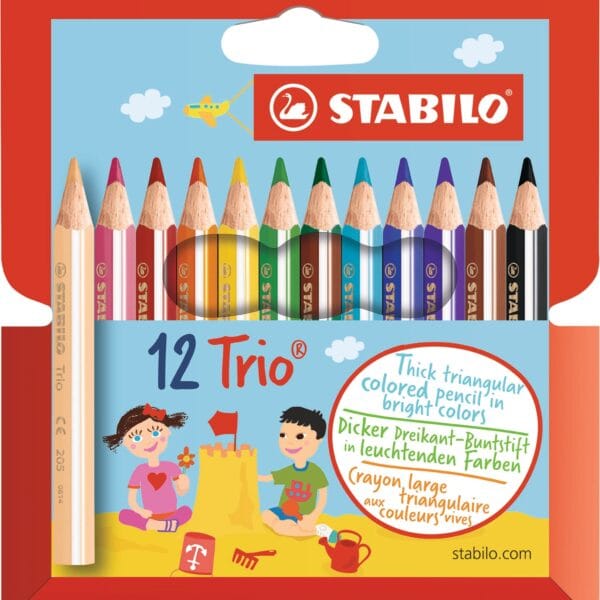 STABILO Trio dick kurz Farbstifte 205/1201 Etui 12 Stück