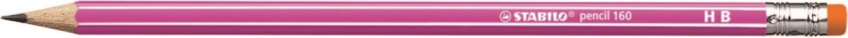 STABILO Bleistift 160 mit Gummi HB 2160/01HB pink – Hochwertig & günstig bei ShopDeca