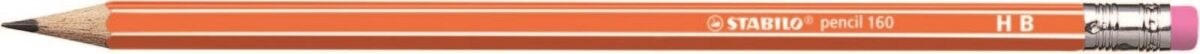 STABILO Bleistift 160 mit Gummi HB 2160/03HB orange – Hochwertig & günstig bei ShopDeca