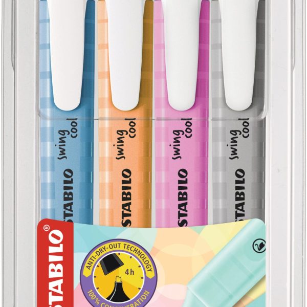 STABILO Swing Cool Leuchtmarker 1-4mm 275/4-08-2 4 Farben