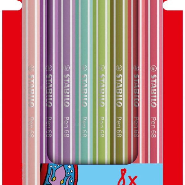 STABILO Fasermaler Pen 68 1.0mm 68/8-02 ass. 8 Stück