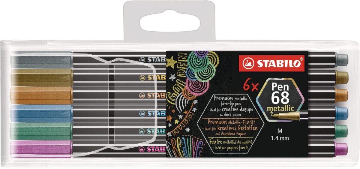 STABILO Fasermaler Pen 68 6806/8-11-01 metallic ass. 6 Stück – Hochwertig & günstig bei ShopDeca