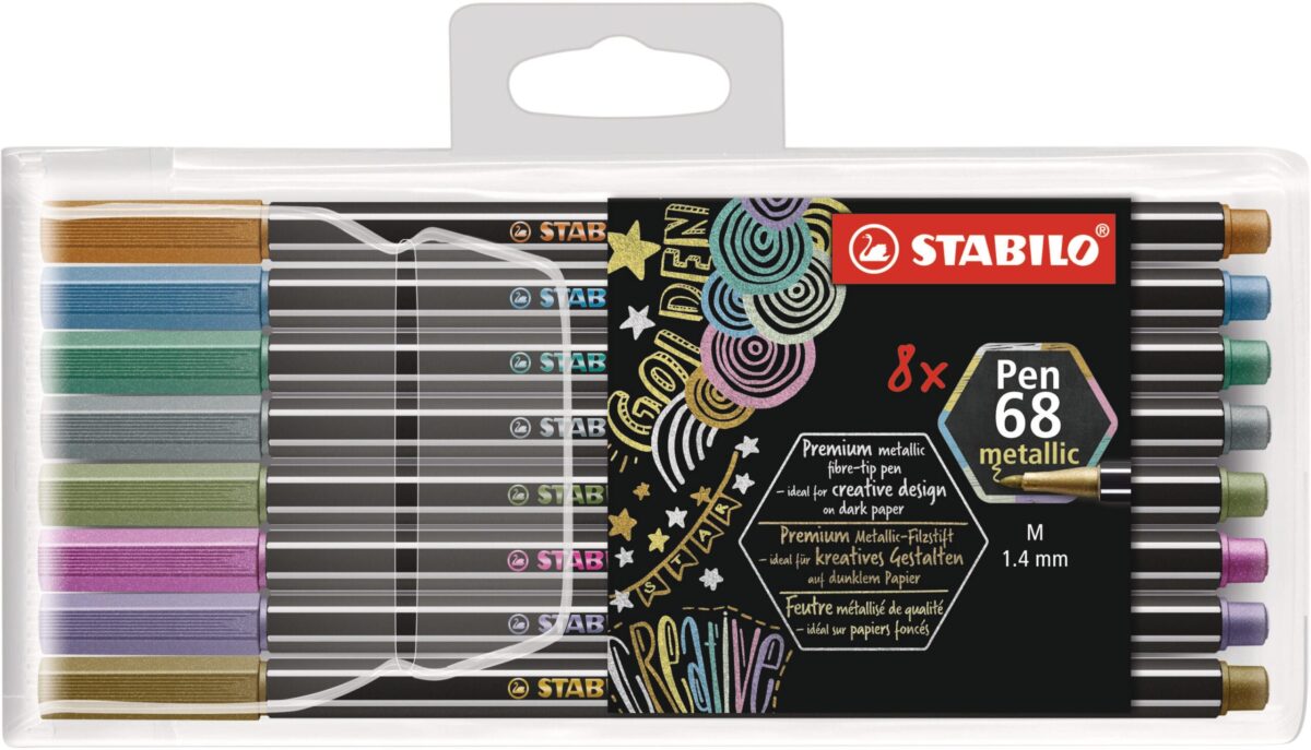 STABILO Fasermaler Pen 68 6808/8-11 metallic ass. 8 Stück – Hochwertig & günstig bei ShopDeca