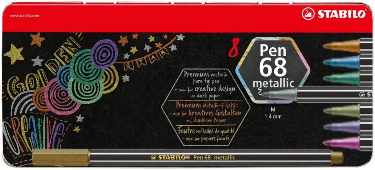 STABILO Fasermaler Pen 68 6808/8-31 metallic ass. 8 Stück – Hochwertig & günstig bei ShopDeca