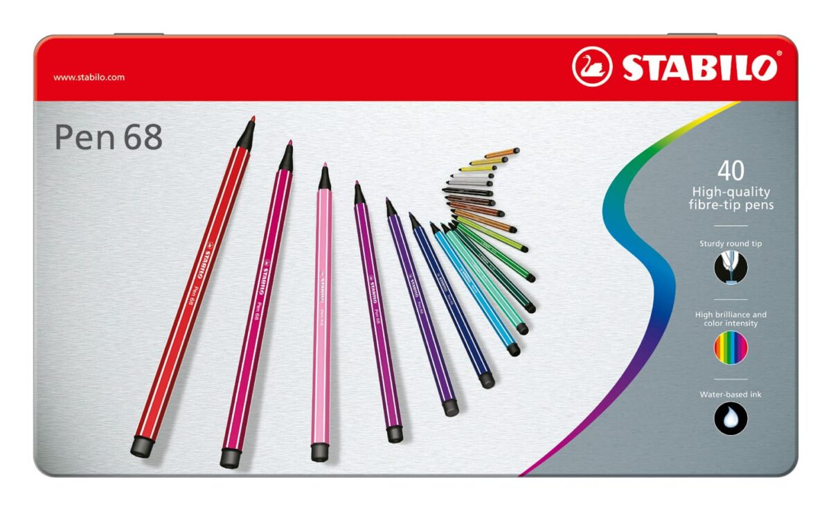 STABILO Fasermaler Pen 68 6840-6 40er Etui – Hochwertig & günstig bei ShopDeca