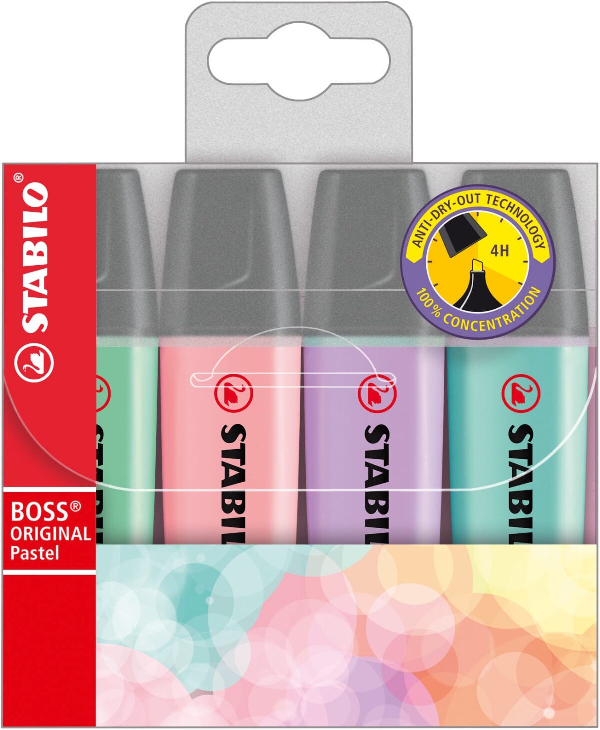 STABILO Textmarker BOSS Pastell 70/4-2 4er Etui – Hochwertig & günstig bei ShopDeca