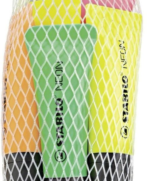STABILO Textmarker Neon 72/5-1-5 5 Farben ass.