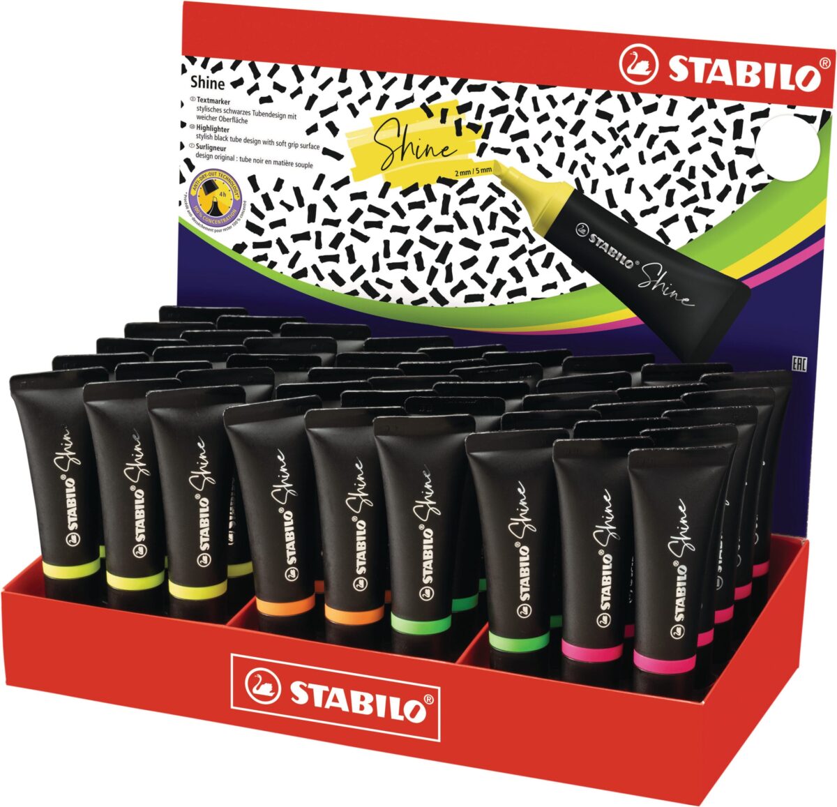 STABILO Textmarker Shine 76/45-1 45 Stück ass. – Hochwertig & günstig bei ShopDeca