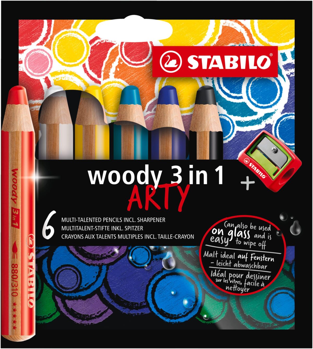 STABILO Farbstifte woody 3in1 880/6-1-20 ARTY 6 Stück – Hochwertig & günstig bei ShopDeca