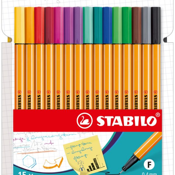 STABILO Feinschreiber point 88 8815-4 Kartonetui 15 Stk.