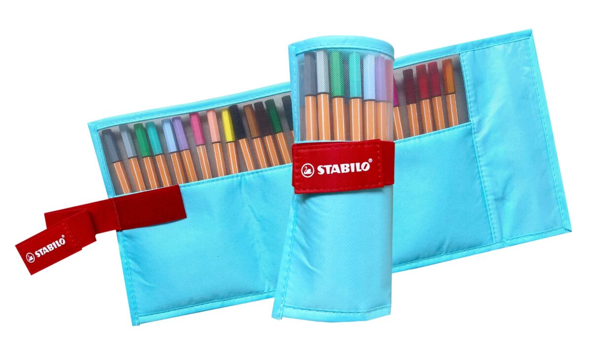 STABILO Rollerset point 88 0.4mm 8825-08-01CH 25 Farben ass. pastellblau – Hochwertig & günstig bei ShopDeca