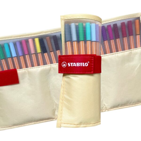 STABILO Rollerset point 88 0.4mm 8825-08-02CH 25 Farben ass. pastellgelb