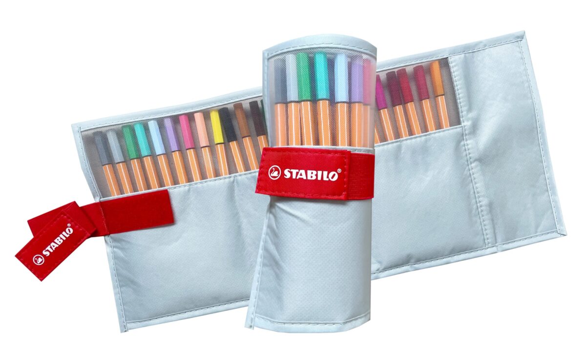 STABILO Rollerset point 88 0.4mm 8825-08-03CH 25 Farben ass. pastellgrau – Hochwertig & günstig bei ShopDeca