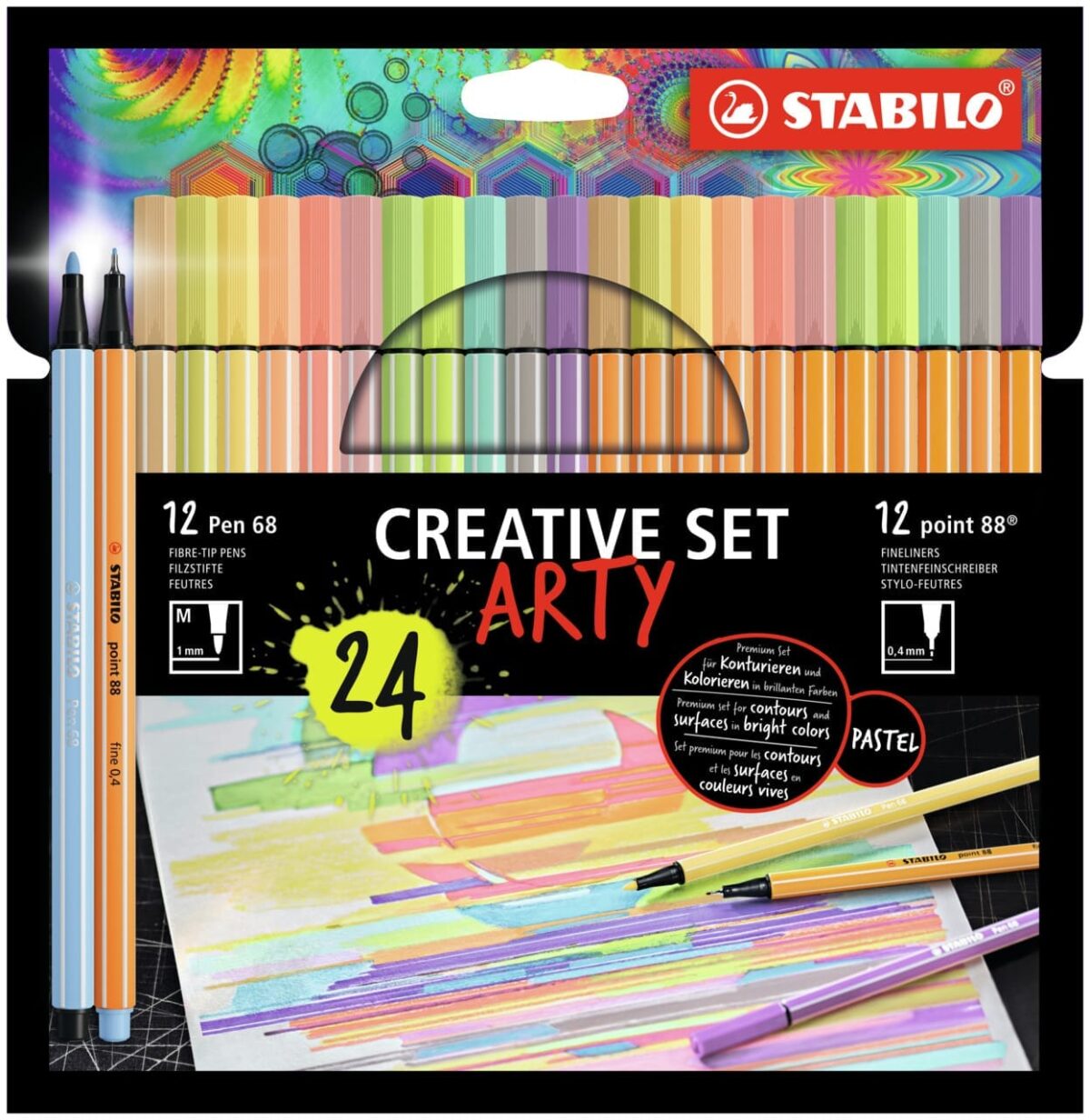 STABILO Kreativset Arty 8868/24-1-20-6 Pastell 24 Stück ass. – Hochwertig & günstig bei ShopDeca