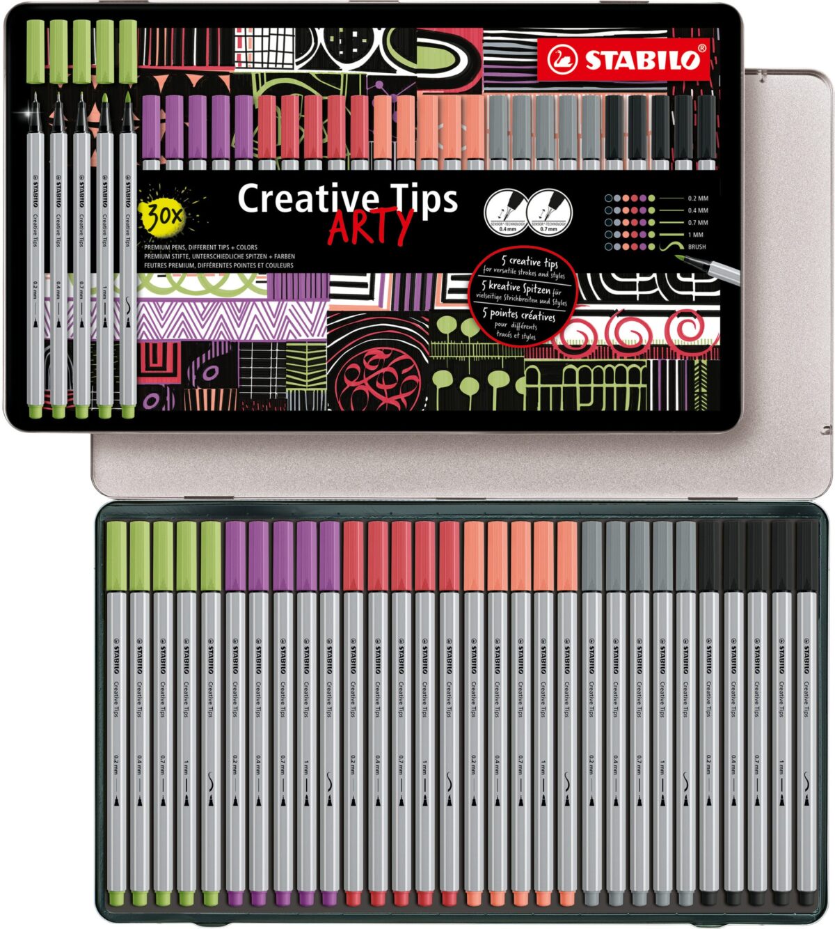STABILO Kreativset Tips Arty 89/30-6-2-20 Pastell 30 Stück – Hochwertig & günstig bei ShopDeca