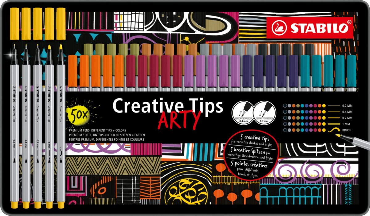 STABILO Kreativset Tips Arty 89/50-6-20 Urban 50 Stück – Hochwertig & günstig bei ShopDeca
