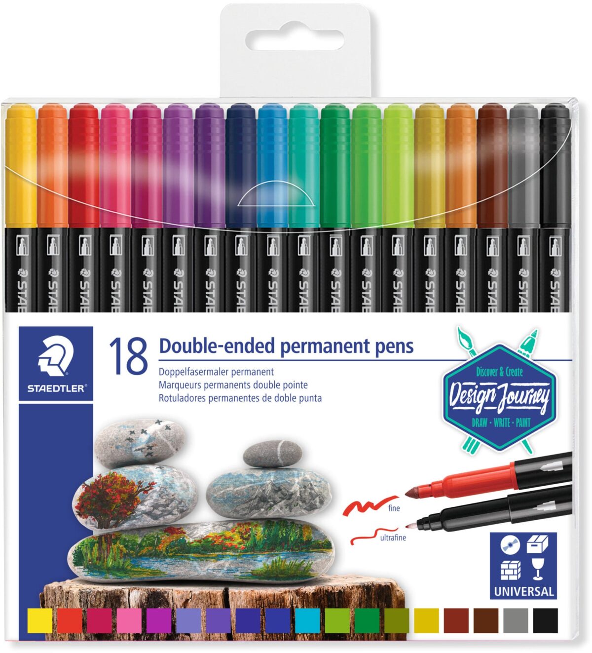 STAEDTLER Fasermaler 3187TB18 Design Journey, 18 Stück – Hochwertig & günstig bei ShopDeca