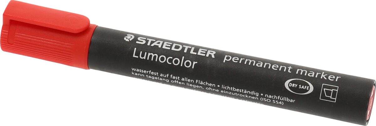 STAEDTLER Perm. Marker Lumocolor 350 350-2 rot, Keilspitze – Hochwertig & günstig bei ShopDeca