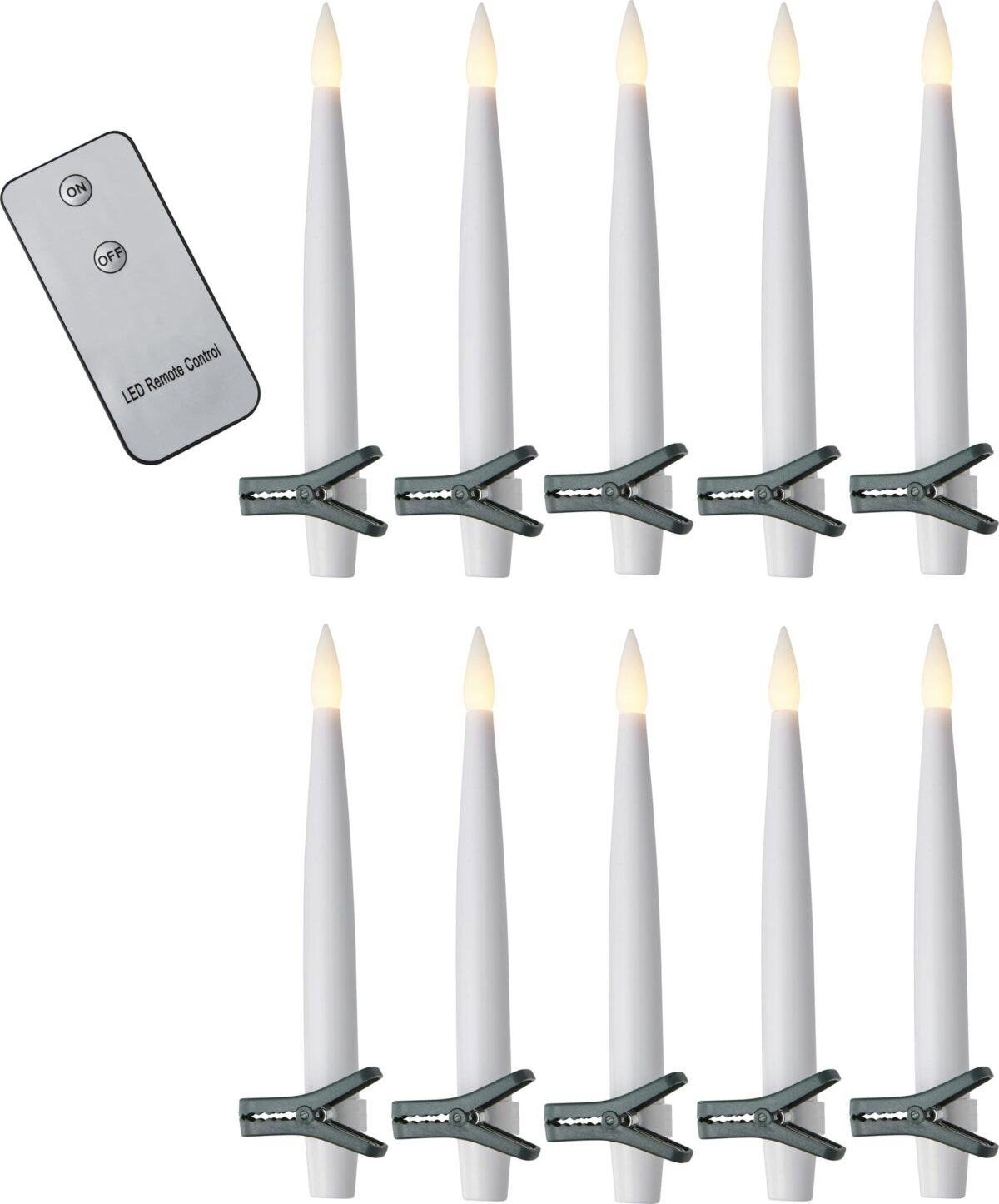 STAR TRADING LED Kerzen Paulina 15.5cm 12.064-65 weiss, Remote 10 Stück – Hochwertig & günstig bei ShopDeca