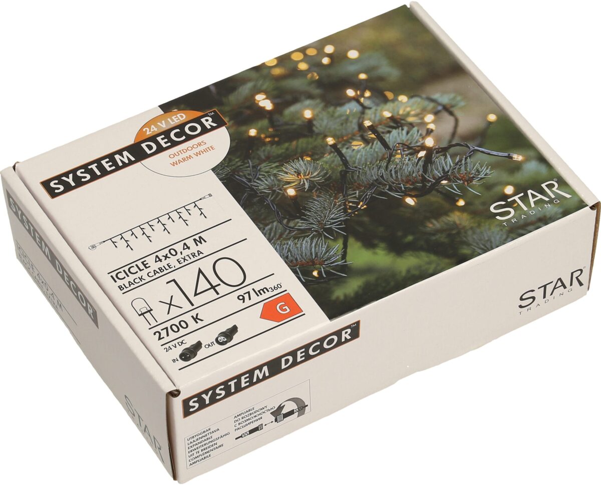 STAR TRADING System Decor Lichterkette 4m 12.495-87-1 Extra, schwarz – Hochwertig & günstig bei ShopDeca