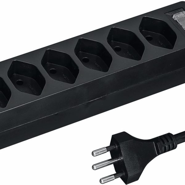 STEFFEN Steckdosenleiste Compact 200130118 8x T13,schwarz