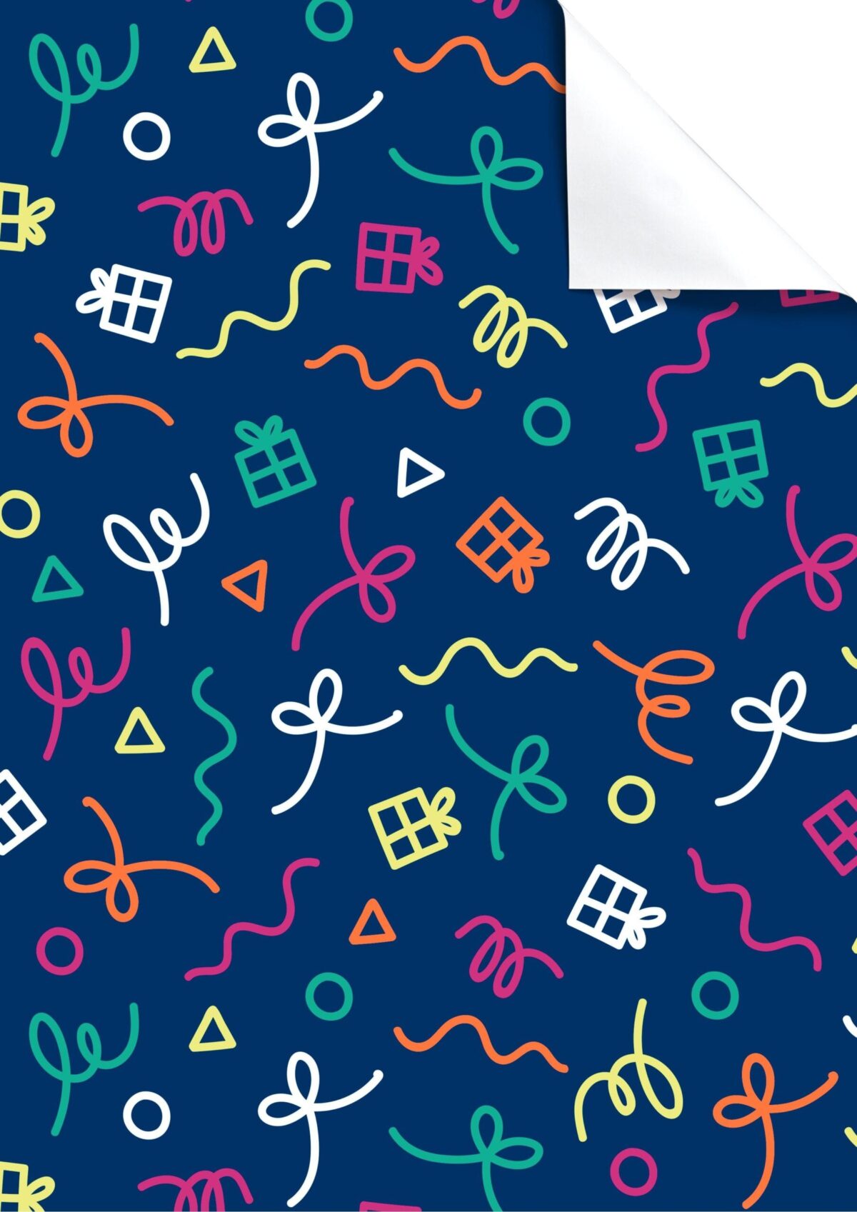STEWO Geschenkpapier Yolli 2514574942 100x70cm blau dunkel FSC – Hochwertig & günstig bei ShopDeca