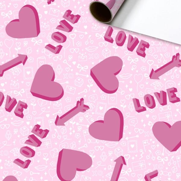 STEWO Geschenkpapier Winnie 2528520625 rosa 70x200cm