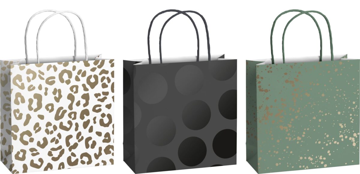 STEWO Geschenktasche Sprenkel 2543579299 dunkelgrün 20x8x20cm – Hochwertig & günstig bei ShopDeca