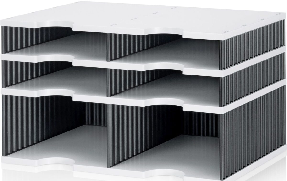 STYRO Schubladenbox Duo grau/schwarz 268-2022211.98 6 Fächer – Hochwertig & günstig bei ShopDeca