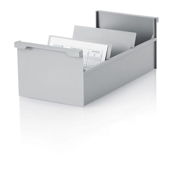 STYRO Karteikasten quer A6 30-632.85 grau