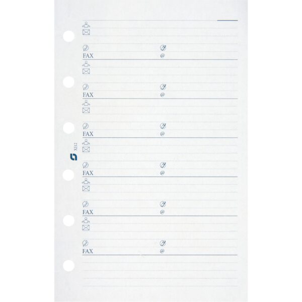 SUCCES Agenda Junior Adressseiten 84201200U weiss 50 Blatt 8x12.5cm