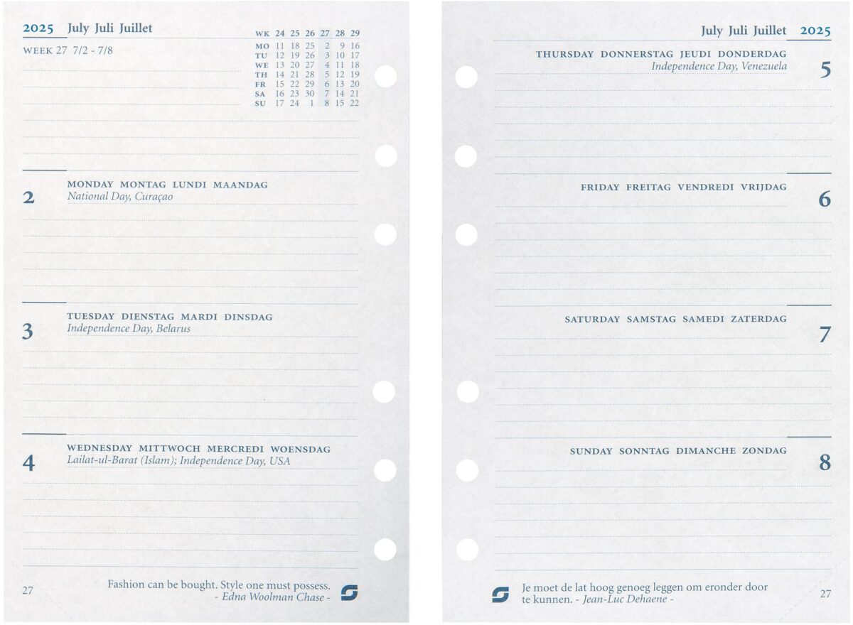 SUCCES Agenda Senior 2025 845207000025 1W/2S Ersatzkal. 9.5x15cm – Hochwertig & günstig bei ShopDeca