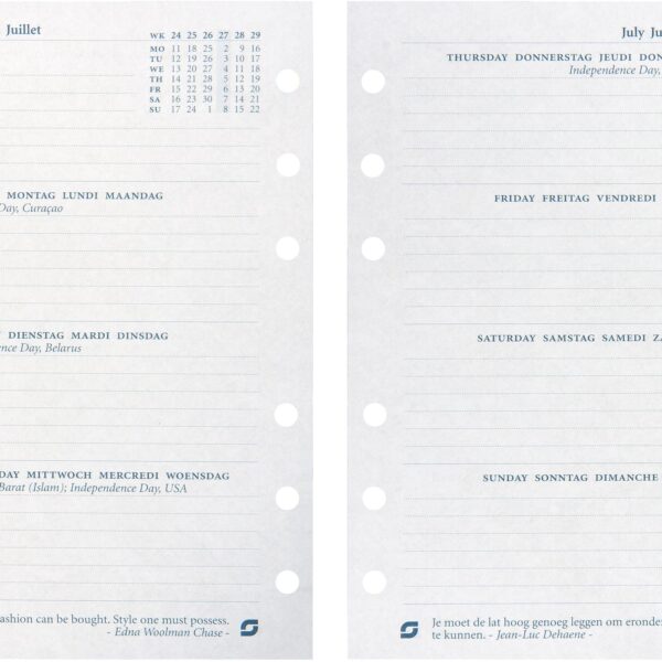 SUCCES Agenda Senior 2025 845207000025 1W/2S Ersatzkal. 9.5x15cm