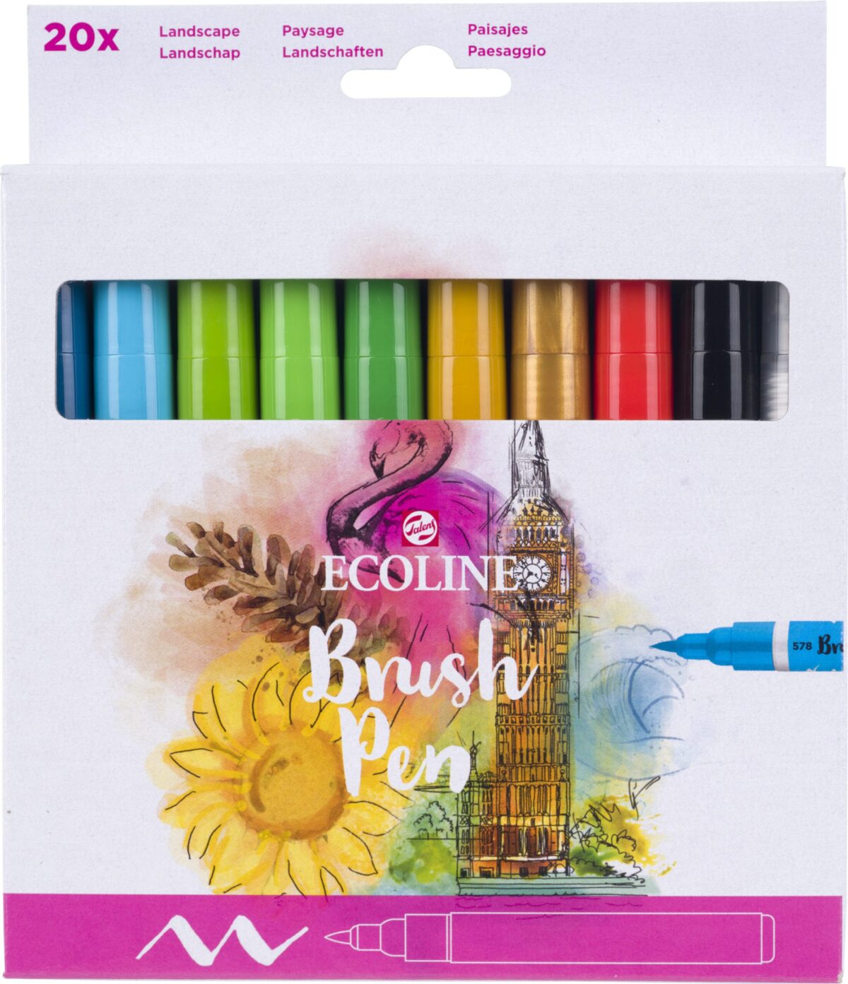 TALENS Ecoline Brush Pen Set 11509024 ass. 20 Stück – Hochwertig & günstig bei ShopDeca