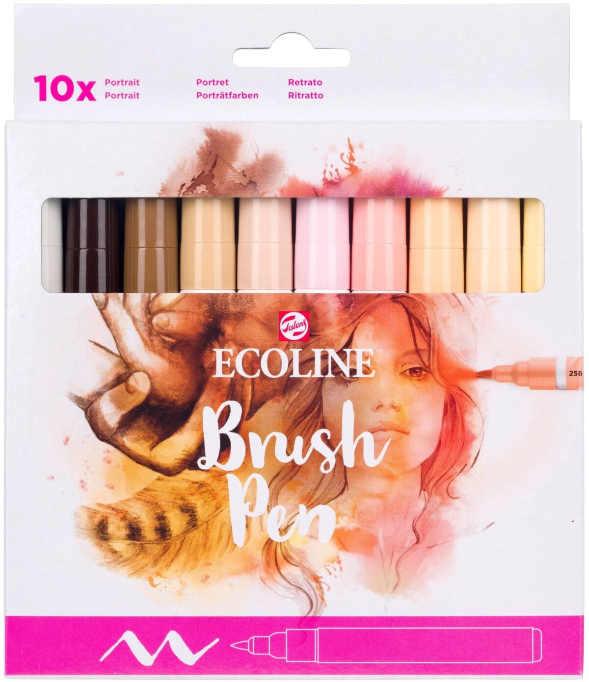 TALENS Ecoline Brush Pen Set 11509806 ass. Skin 10 Stück – Hochwertig & günstig bei ShopDeca