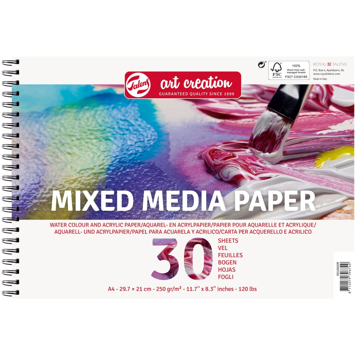 TALENS Mixedmedia Papier 9312002M A4, 250 g/qm, 30 Blatt – Hochwertig & günstig bei ShopDeca